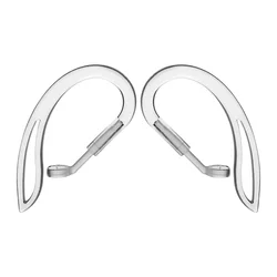 Silicone Anti - Slip Adjustable Ear Hooks - Transparent Earhooks for Sports and Outdoor Use (Transparent)