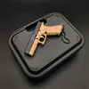 1:3 Metal Model Gun Keychain Plastic Case Miniature Alloy Pistol Suitcase 4