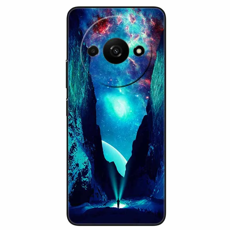 Animal Design Black Silicone Protective Case - Cool Wolf Edition