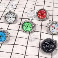 Finger Ring Watch Mini Adjustable Elastic Strap Quartz Movement Jewelry Clock Women Men Finger Watch Daily Wear Vintage Style 1
