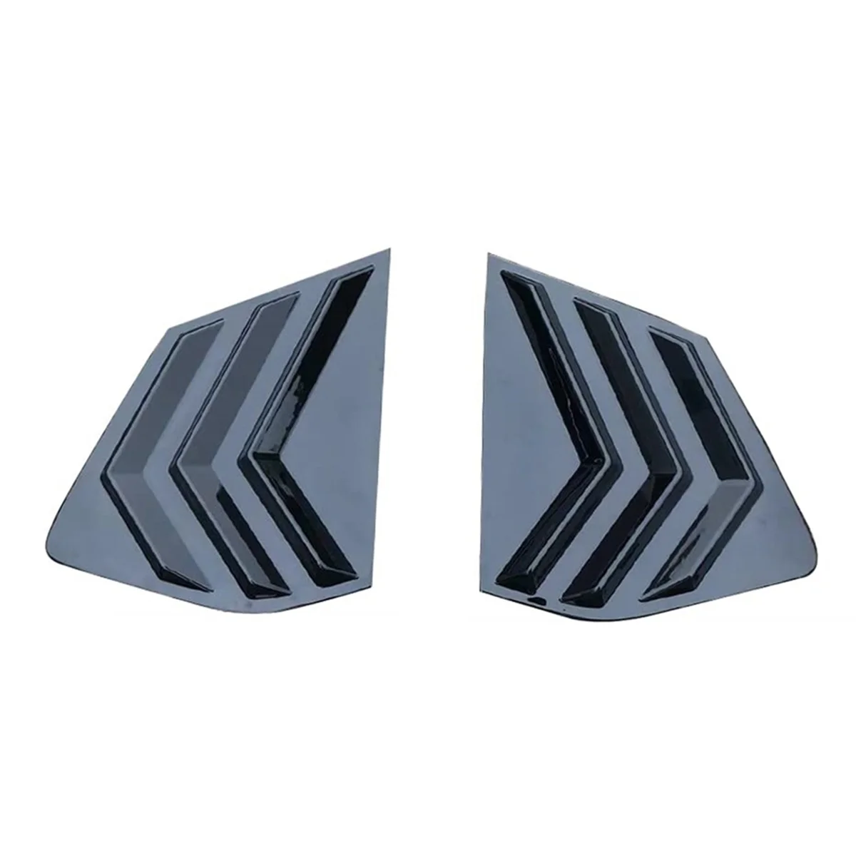 

For Nissan Rogue 2021-2023 Rear Side Window Louvers Sport Style Air Vent Scoop Cover Decoration (Bright