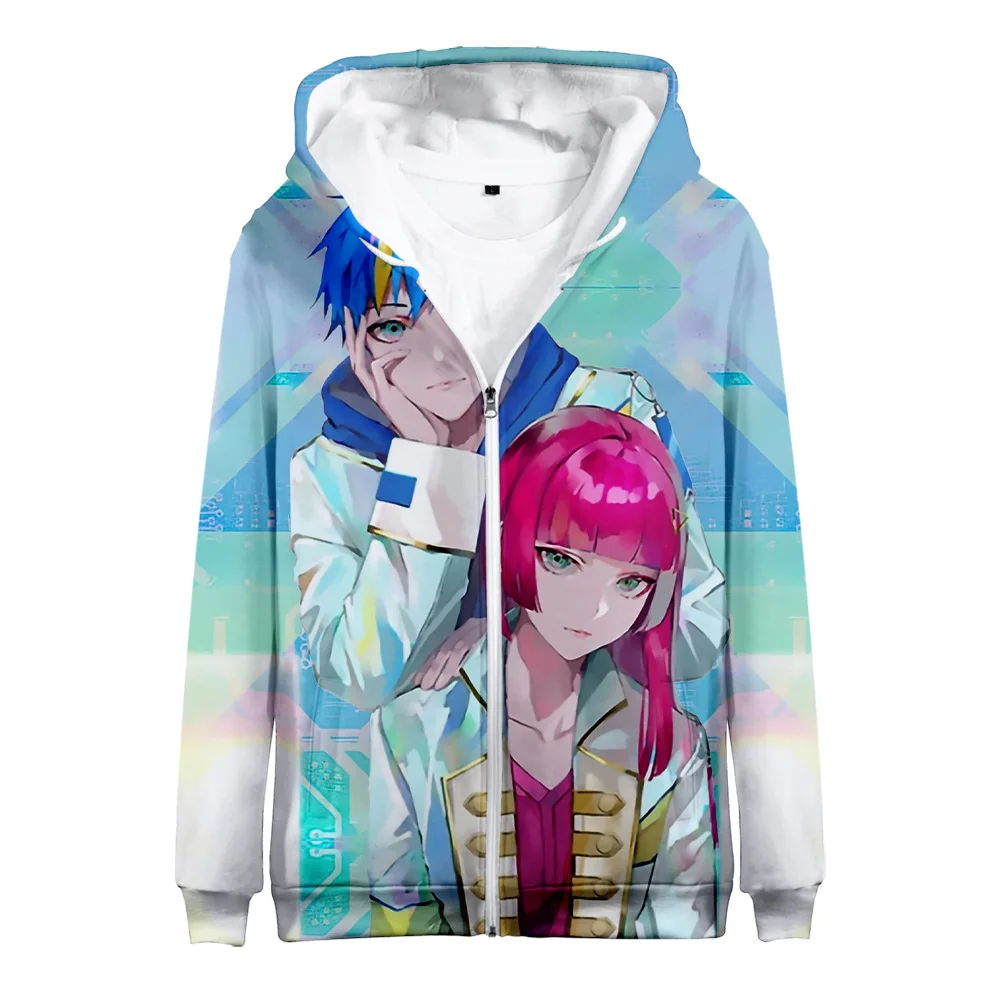 

2023 Anime Technoroid Overmind Zipper Hoodies 3D Unisex Fashion Long Sleeve Hooded Sweatshirt Casual Streetwear Zip Up Clothes