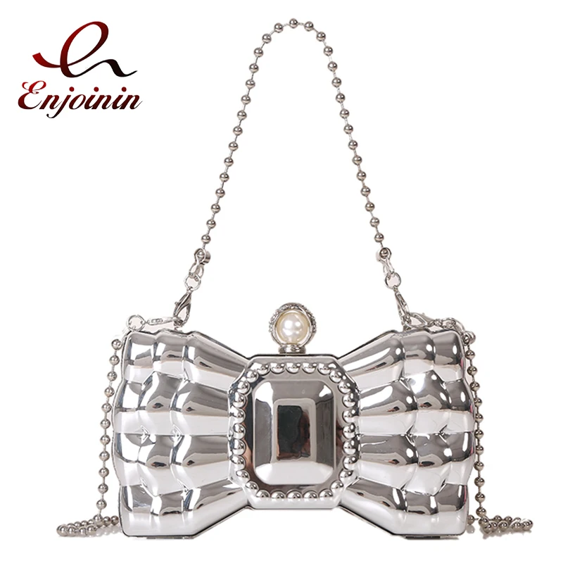 Bow & Rhinestone Decor Bag Design Bag Charm Fashionable