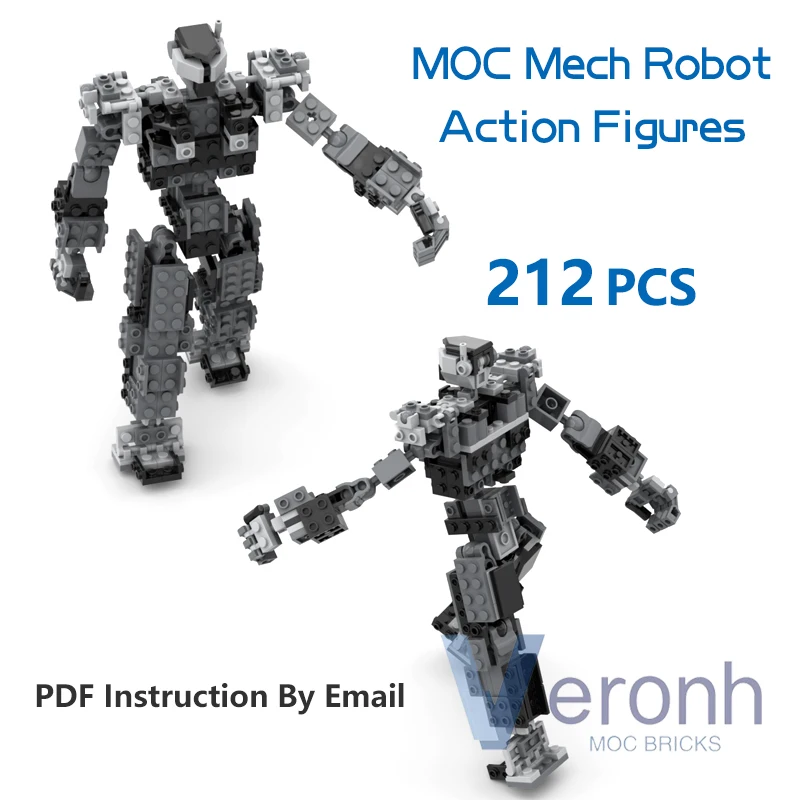 Robot Marcheur Mécanisé En Briques MOC - 311 Pièces, Film SF, ZITIANYOUBUILD
