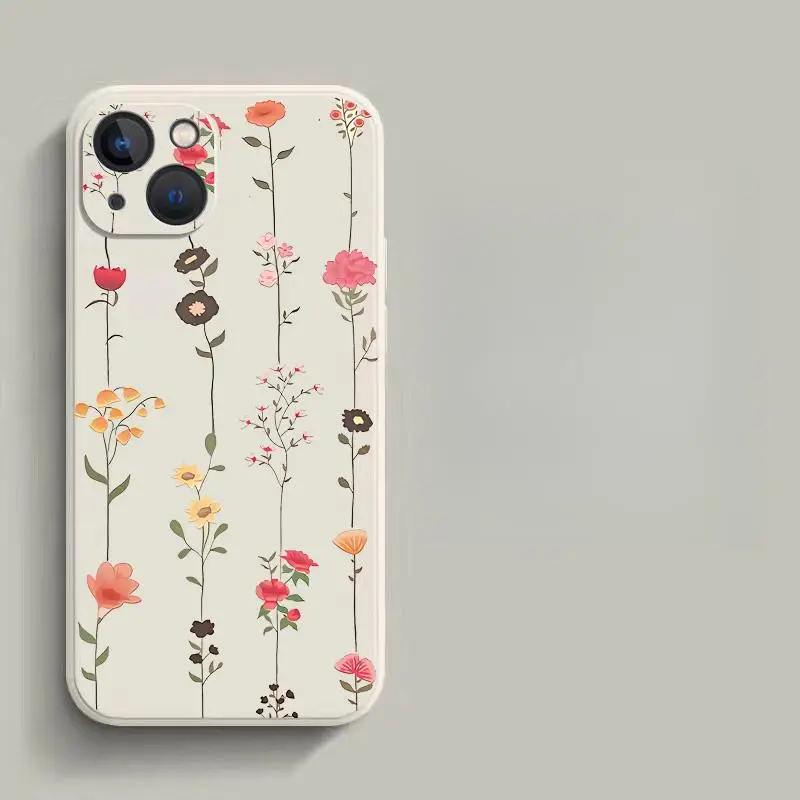 Fresh Small Floral Shockproof Soft Flower Phone Case Cover
