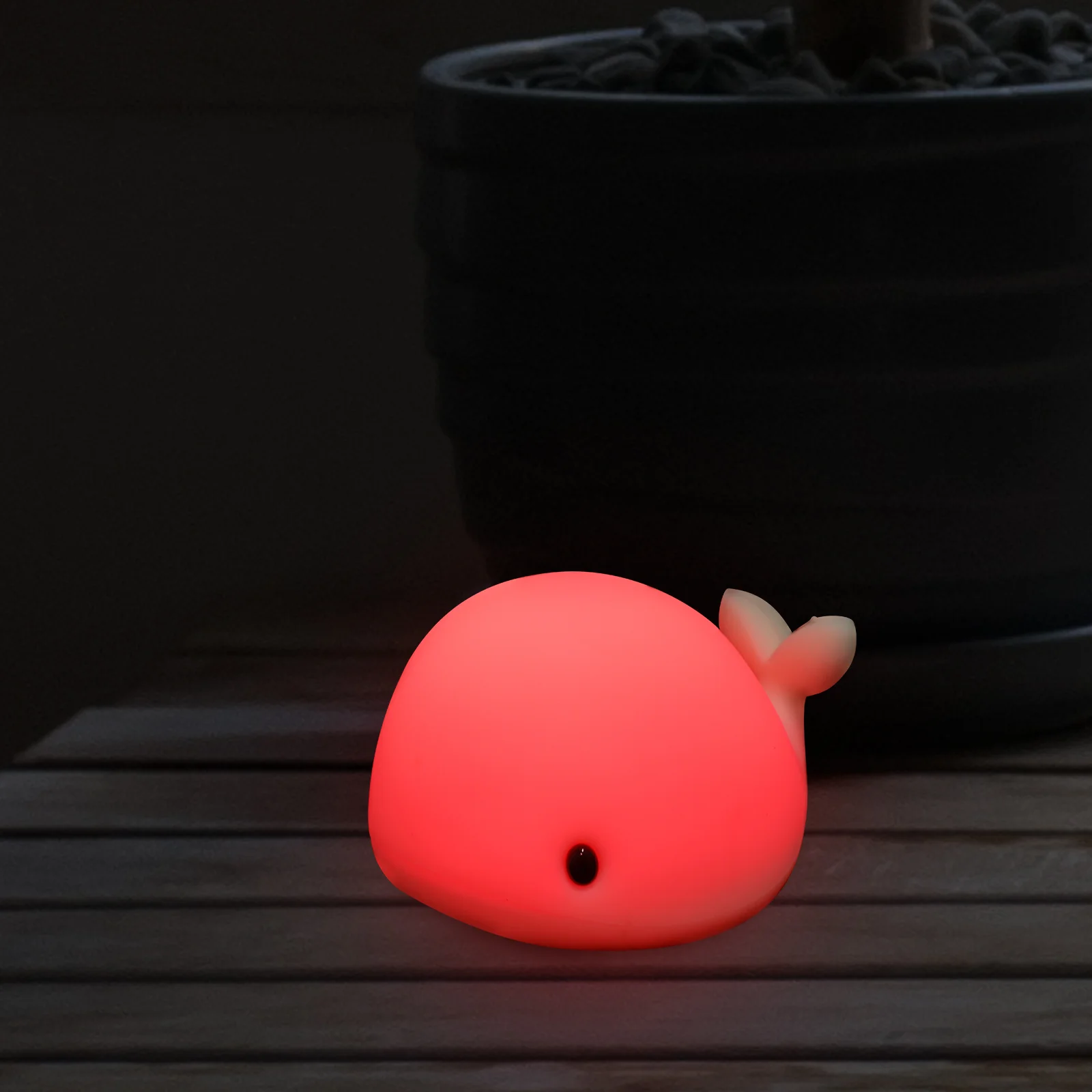 

Cartoon Silicone Whale Night Lamp Whale Night Light for Kids Nursery Lamp Led Light
