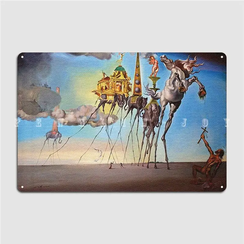 

The Temptation Of St. Anthony Metal Sign Wall Cave Wall Funny Poster Tin Sign Posters