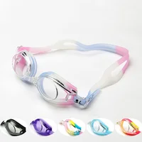 Adult Children Anti-fog Hd Swimming Goggles Candy Color Swim Goggles Manufacturers Silicone Kids Goggles Wholesale 1