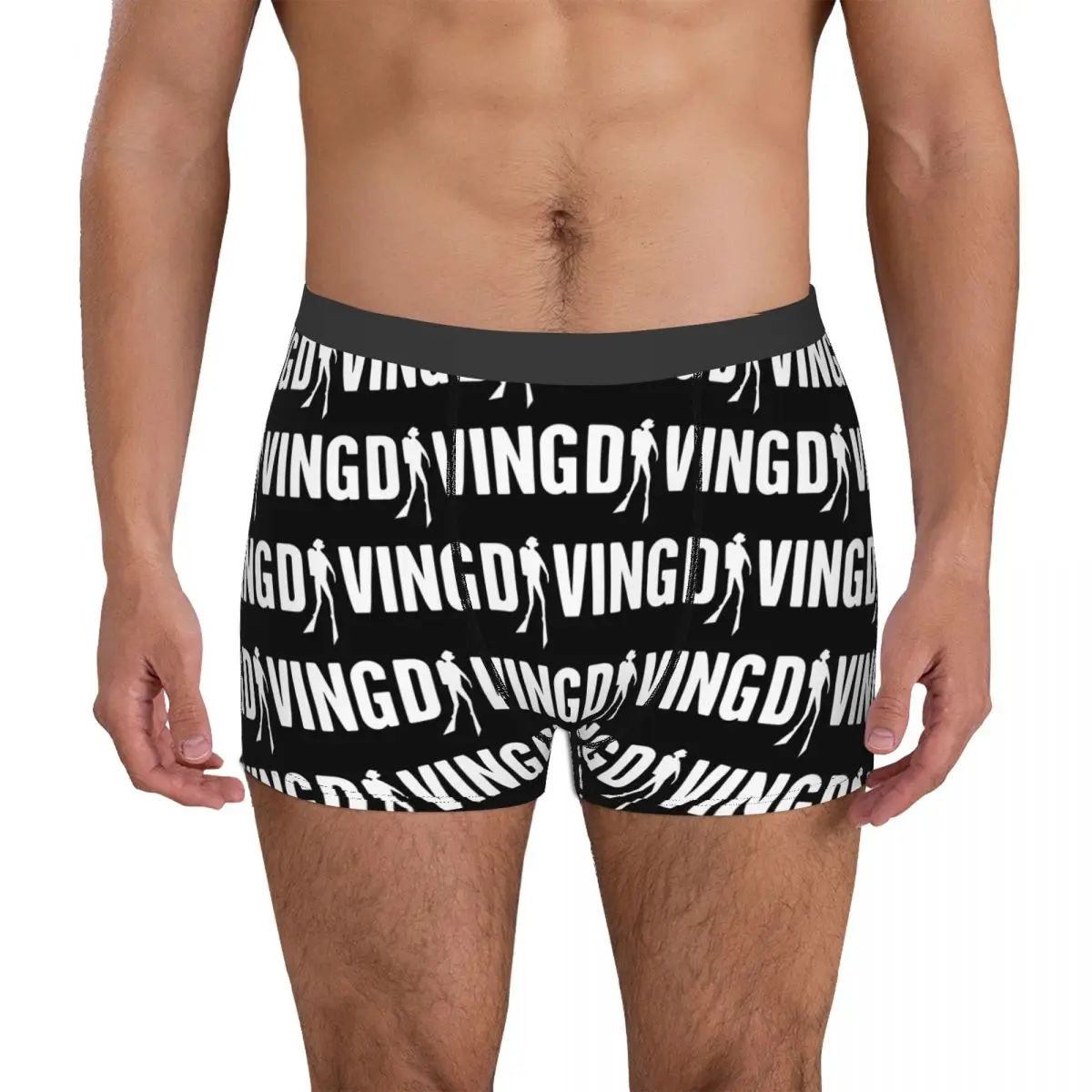 

Sexy Divin Scuba Diving 3 Men's Boxer Briefs Summer Wearable Vintage Undergarment Humor Graphic