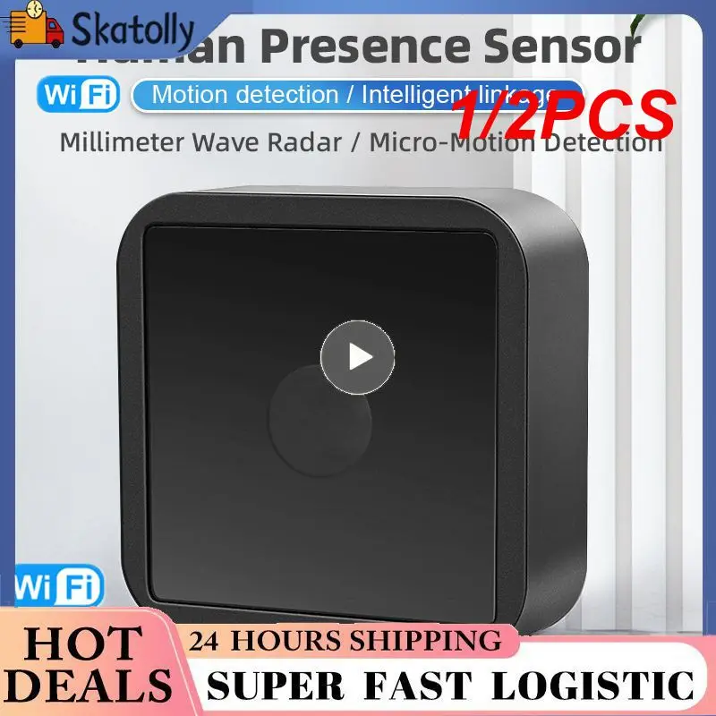 

1/2PCS WiFi/ZigBee Human Presence Sensor MmWave High Precision Sensing Motion Sensor Smart Life APP Smart Home Support