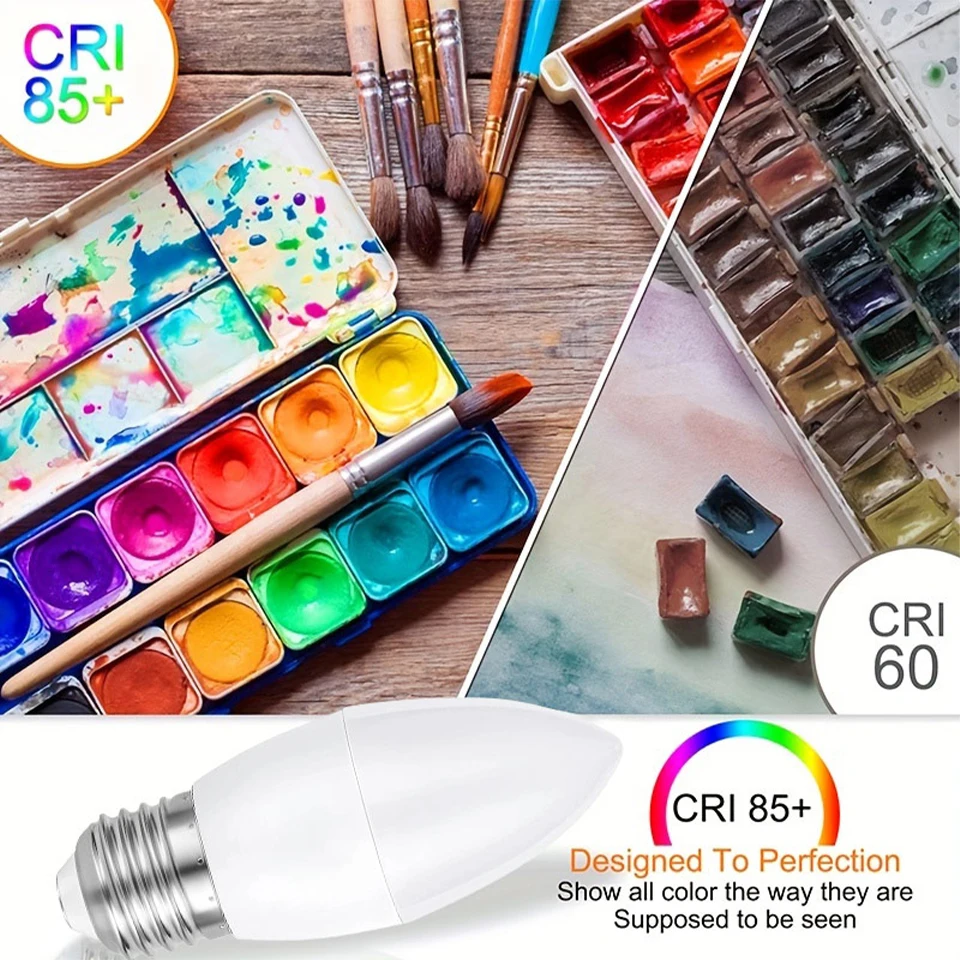 10PCS LED Candle Bulb AC220V 3W 6W 9W 12W  E14 Suitable for kitchen bathroom chandelier crystal lamp