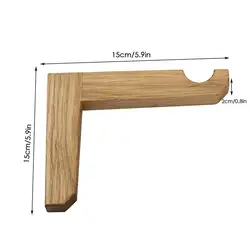 Decorative Wooden L - Shaped Plant Hanger Hooks for Indoor and Outdoor Use (Yellow)