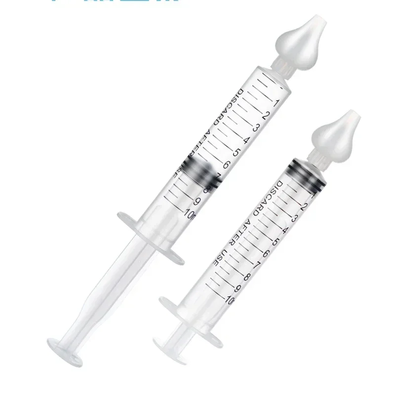 Nasal Aspirator-1/2Pcs Needle Tube Baby Nasal Aspirator Syringe Nose Cleaner Rhinitis Nasal Washer for Children
