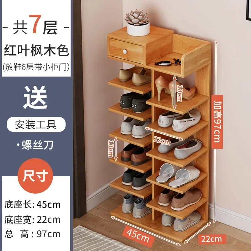 

SH 2023 Year New AOLIVIYA Simple Shoe Rack Home Small Doorway Mini Space-saving Shoe Cabinet Storage High-heeled Shoes Leather S