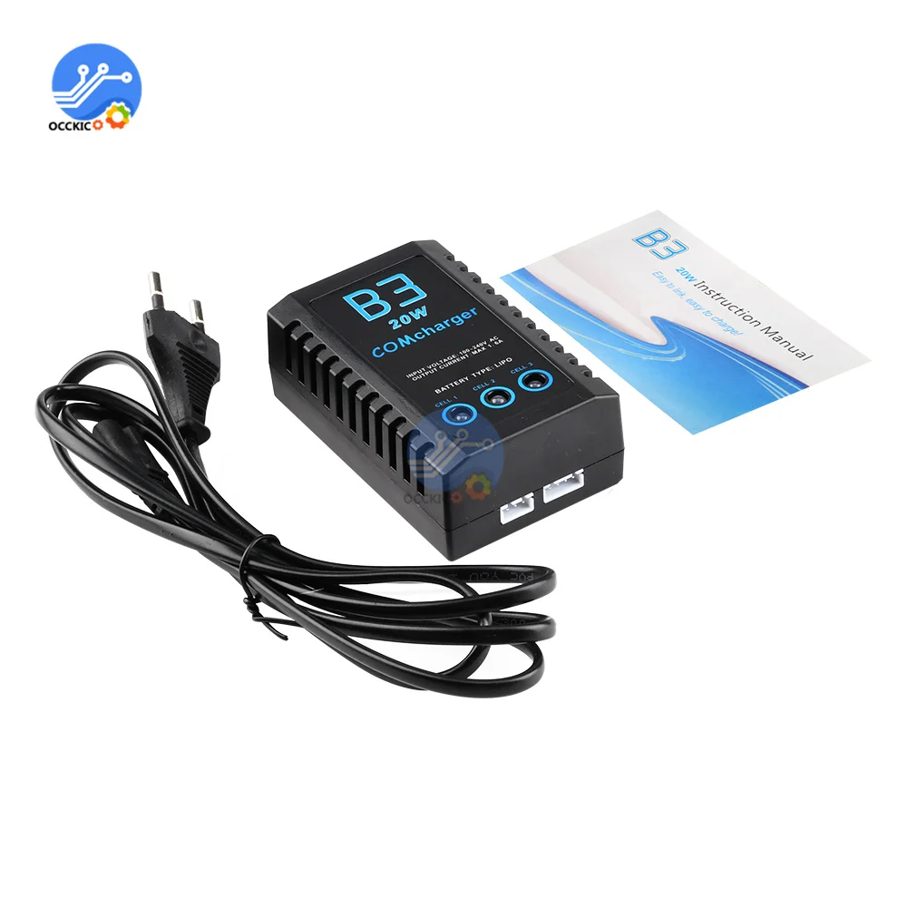 Balanced Battery Charger for iMaxRC iMax B3 Pro Compact 2S 3S Lipo Power Supply Charger for RC Helicopter EU/US Plug battery charger,power supply adapter,battery charger adapter