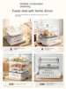 Electric Steamer Multifunctional Household Three Layer 40L Stainless Steel Large Capacity Steam Box Cooking and Breakfast 2