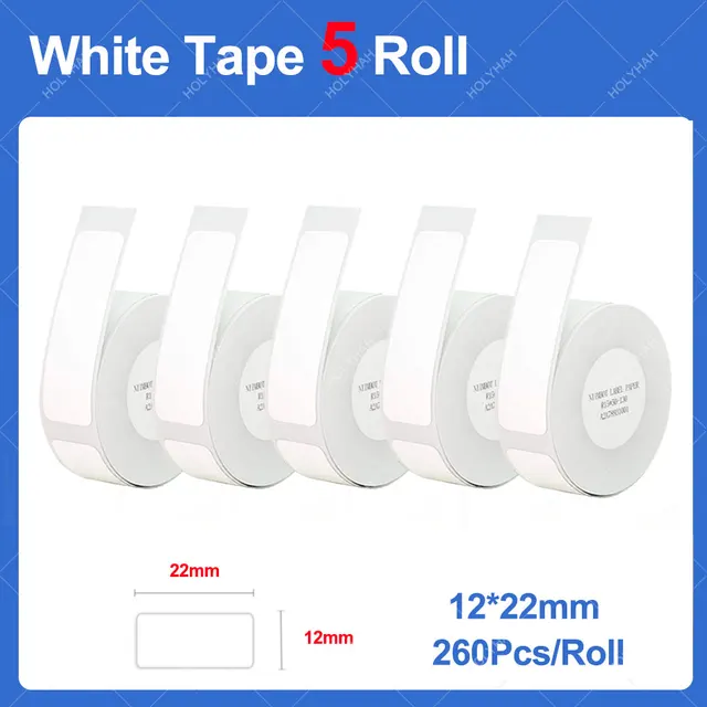 5 Rolls 12X22mm