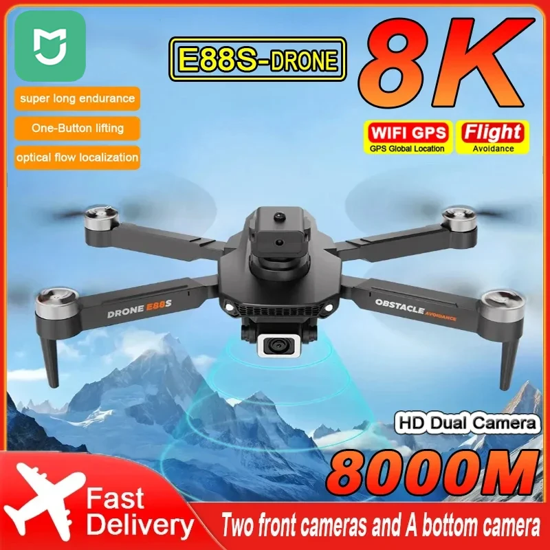 Mijia E88S Drone 8K 5G Wifi Professinal Hd Podwójny Aparat Szerokokątny Przepływ Optyczny Do Lokalizacji Przeszkód