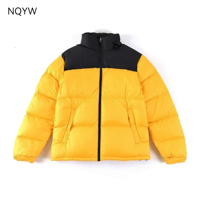 1996 Classic and Famous Design Men's High Quality Down Coat Winter Thick Warm Coat Jacket White Goose Down Women Embroidery Face 2
