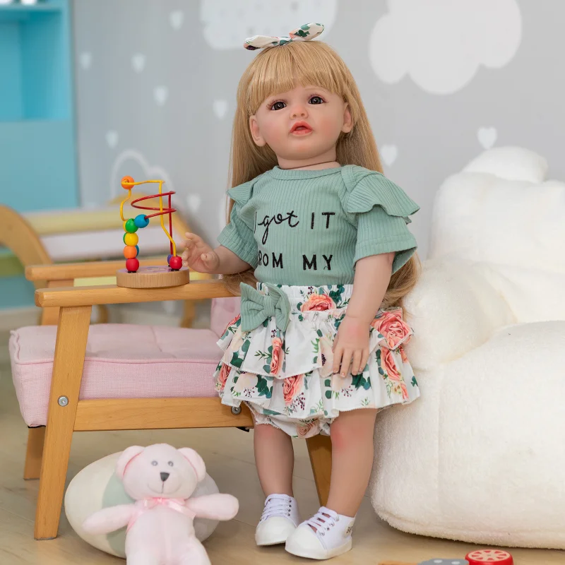 

60cm Doll Princess Simulation Rebirth Doll Toys To Play with Children As Birthday Gifts for Boys and Girls