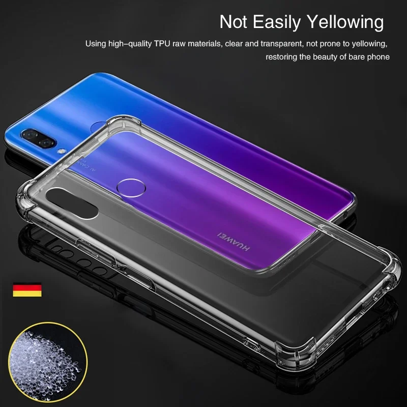 Transparent Airbag Soft Silicone Phone Case - Original TPU Simple Back Cover