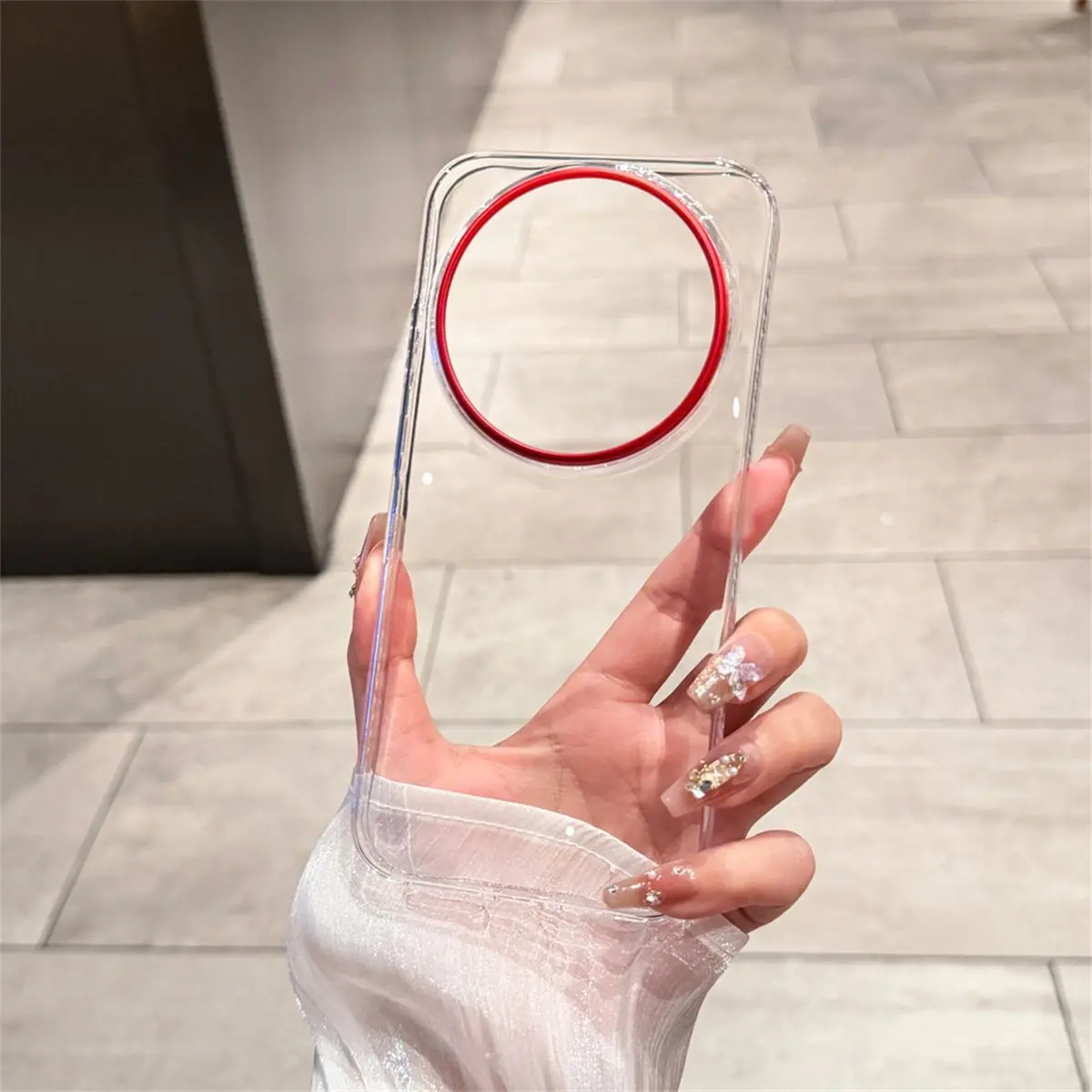 Luxury High Transparent Red Box PC Case - Simple and Elegant Protection