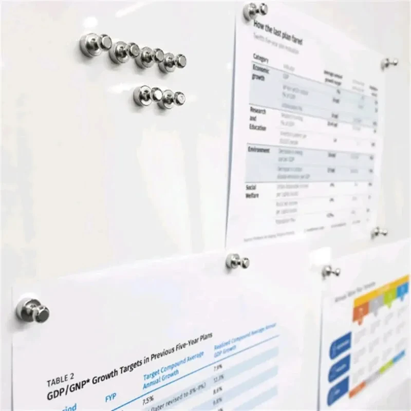Magnetic nails 10PCS Magnetic Nail Office Calligraphy And Painting Refrigerator Strong Magnet Nail Teaching Whiteboard Magnetic Nails 12x16mm