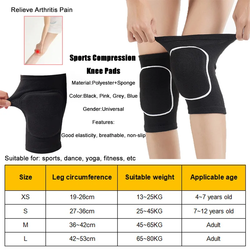 Genouillère Élastique Anwangda - Souple, Respirante Pour Sport/Danse/Yoga - Homme, Femme, Enfant