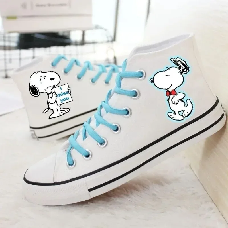 Snoopy kawaii anime canvas shoes cartoon men and women