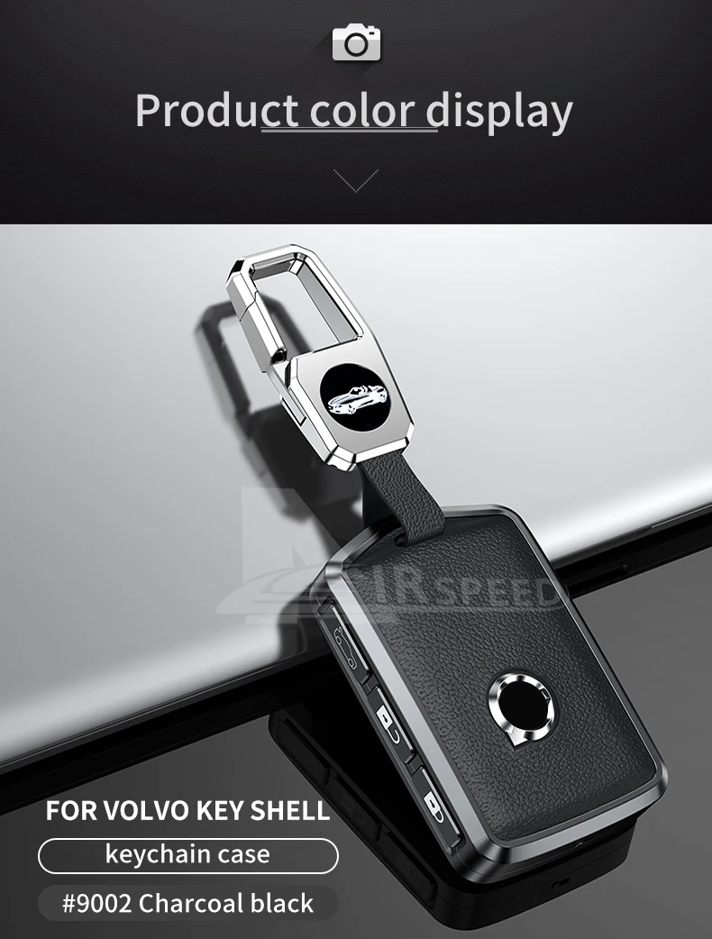 Auto Fernbedienung Schlüssel Fall Abdeckung Shell Für Volvo XC60 XC40 XC90 S90 V60 S60 V90 2010-2022 Metall Rindsleder halter Schutz Fob Schlüsselbund – Detail 8