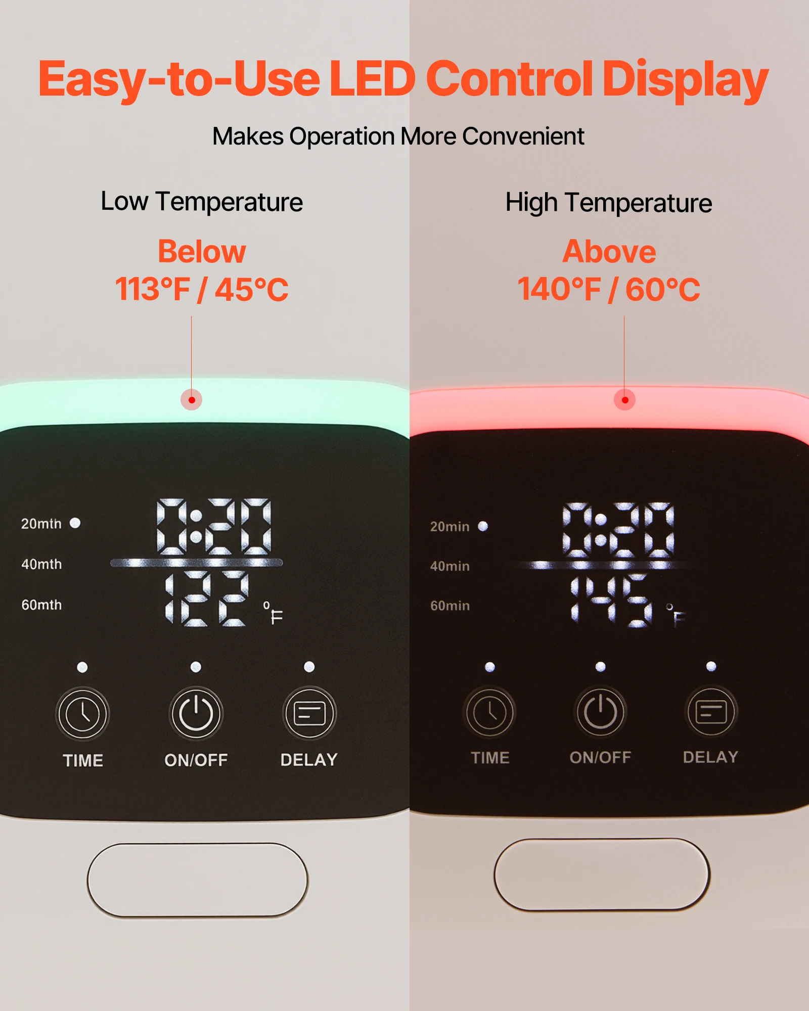 Electric Towel Warmer Bucket with LED Light and Timer