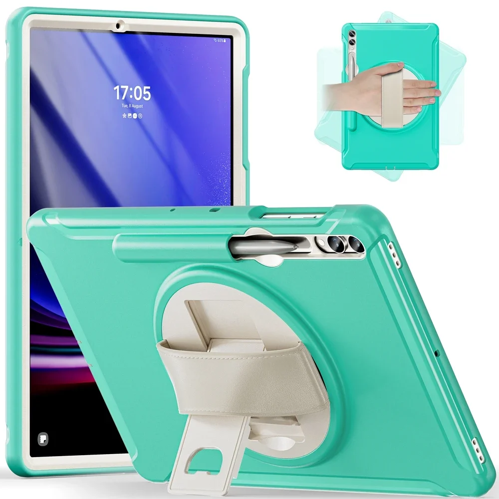 Kids Safe Shockproof Tablet Cover with Hand Strap and Stand - 12.4 inch