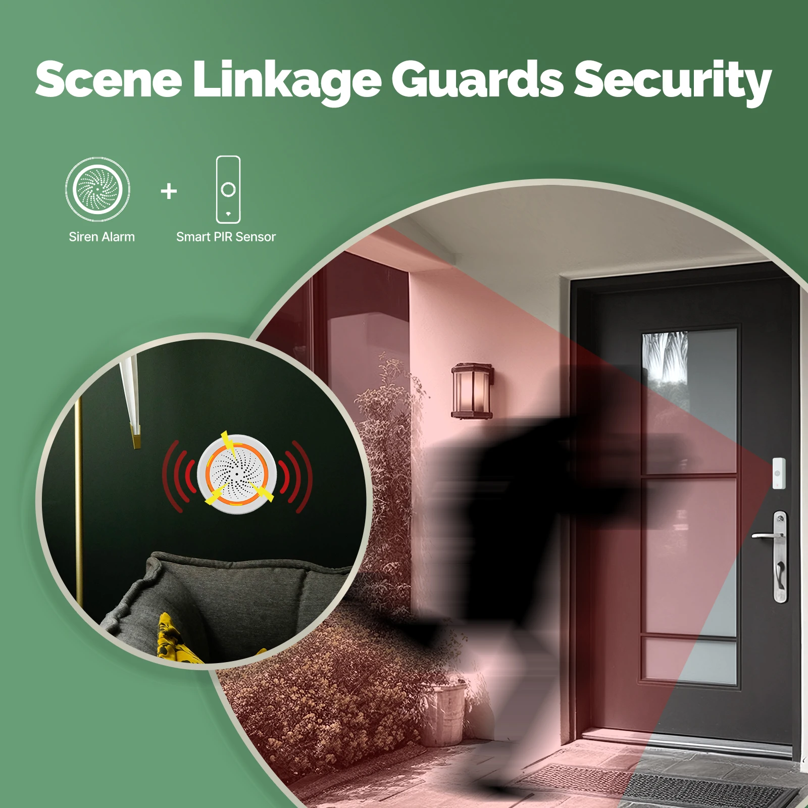 Smart PIR Motion Sensor Human Body Infrared Detector Battery Power Home Security Motion Sensor Pir Motion Sensor Motion Sensor Switch Infrared Detector Sensor