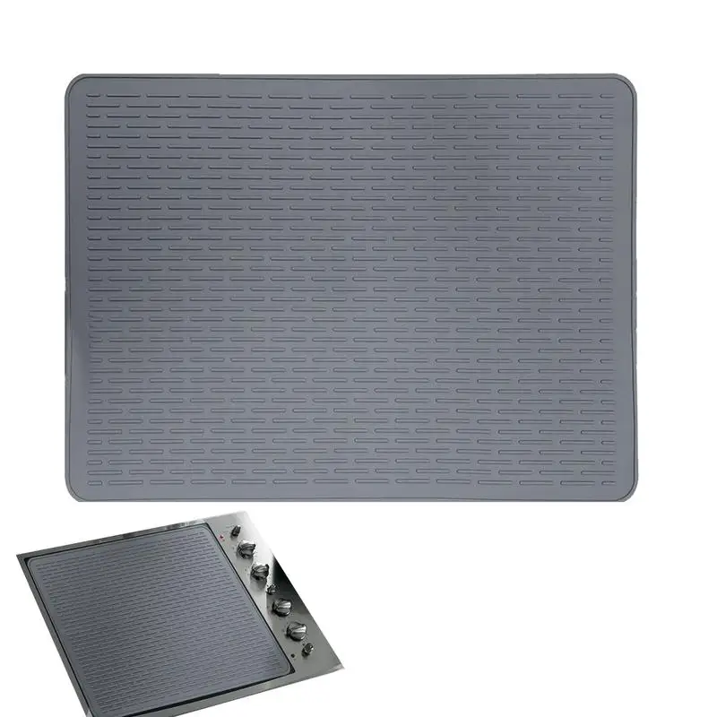 

Stove Mat Protector Fireproof Silicone Mat Protector For Stove Multifunctional Silicone Mat Cooktop Scratch Protector Heat