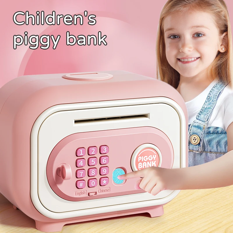Piggy Bank Children Finger Print Electronic Money Box