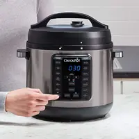8-Quart Multi-Use XL Express Crock Programmable Slow Cooker and Pressure Cooker with Manual Pressure, Boil & Simmer, B 2
