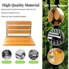 Folding Shower Seat Wall Mounted Foldable Shower Bench,Home Care Teak Shower Seat The Anti Pinch Design Makes Folding Safer 4