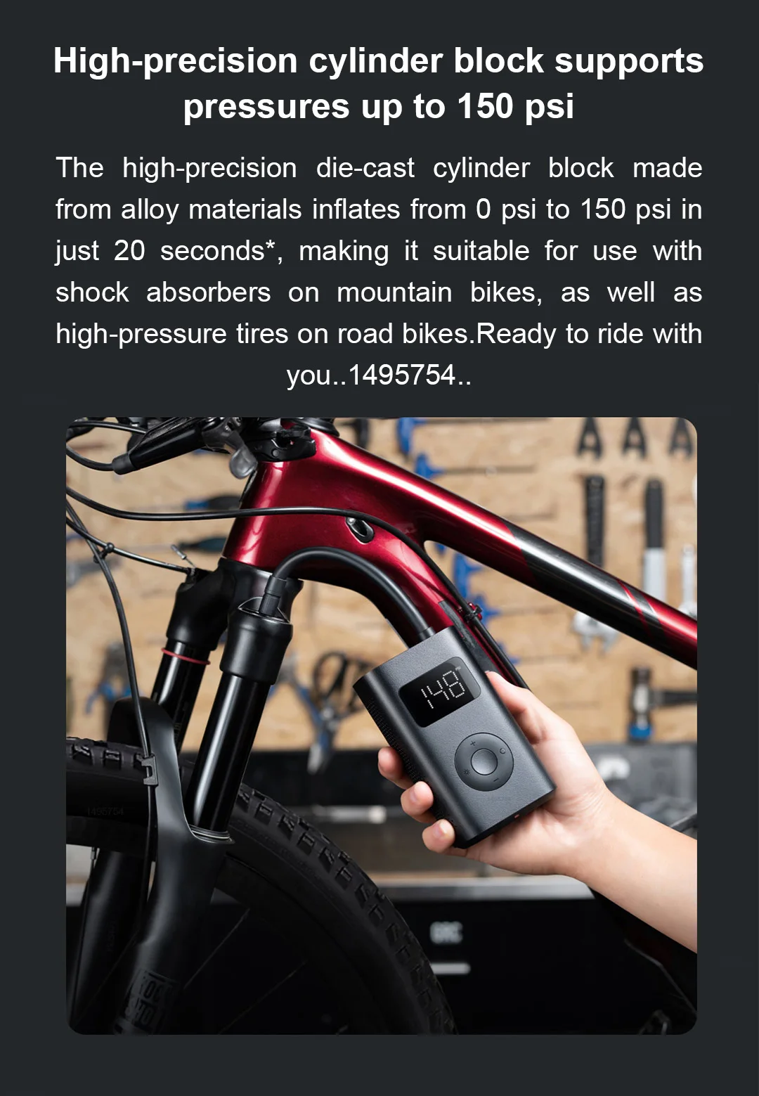 Original Xiaomi Mijia Portable Smart Digital Tire Pressure 1S Detection Electric Inflator Pump for Bike Motorcycle Car Football portable air pump,electric air compressor