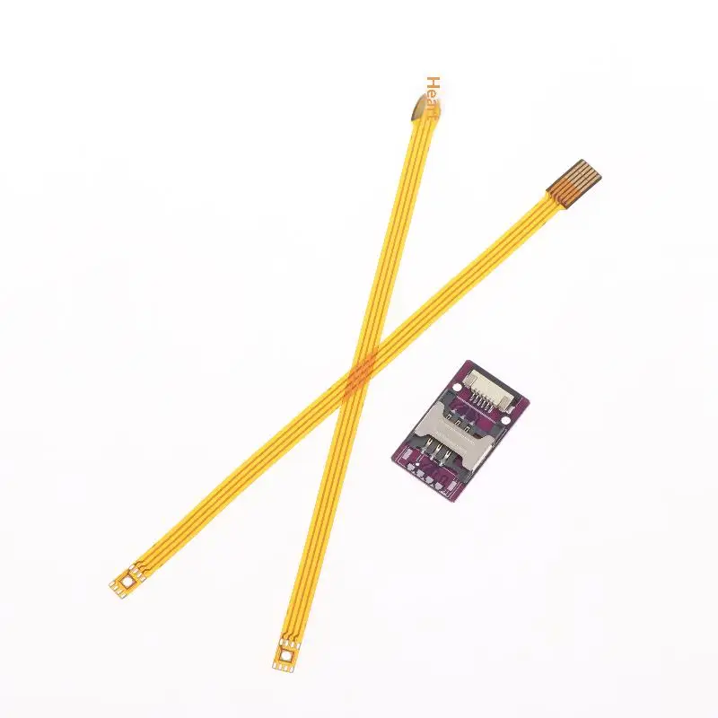 납땜 가능한 eSIM 어댑터 모듈, QFN 패드를 외부 SIM 홀더로 변환하여 프로토타이핑 및 IoT 기기 개발에 사용 가능