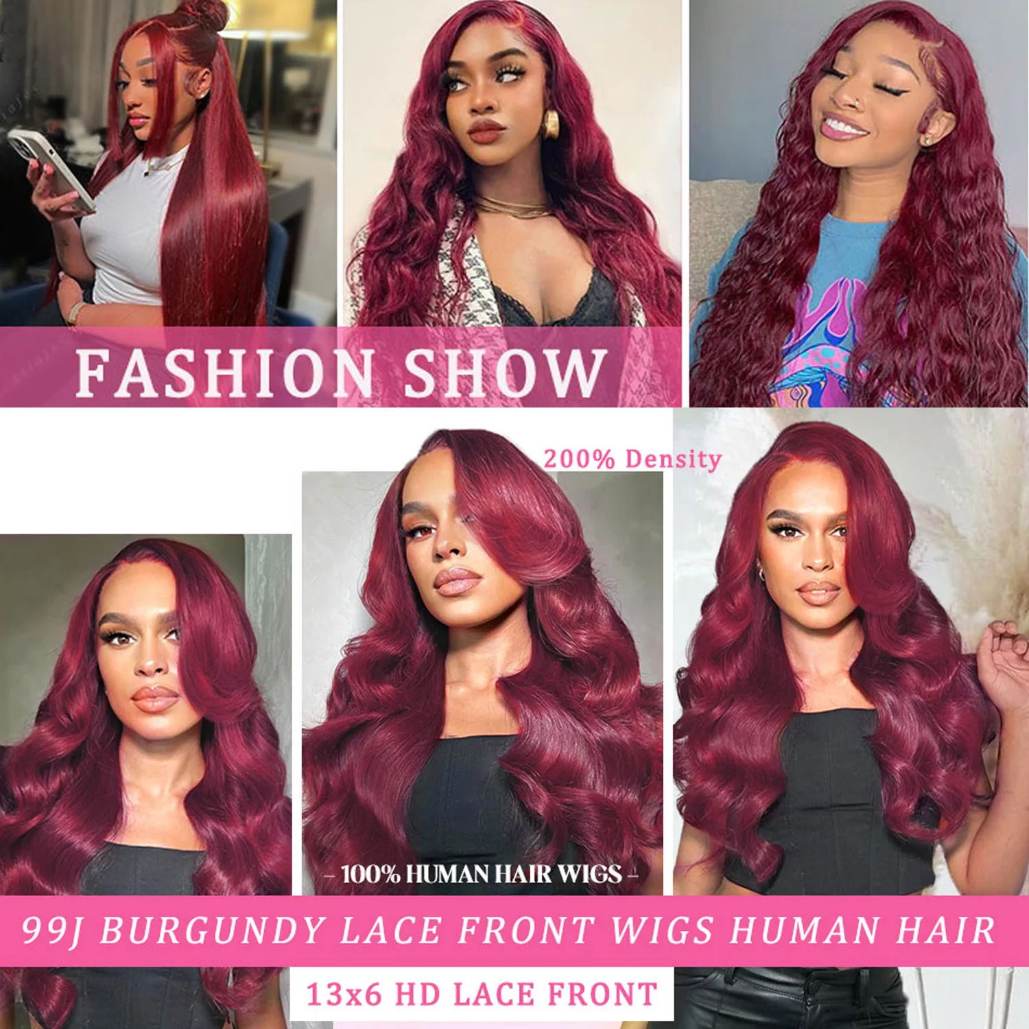 250% Density 28 Inch13x6 99j Burgundy Body Wave 13x6 Lace Front Wigs Human Hair Pre Plucked For Women With Baby Hair for Women