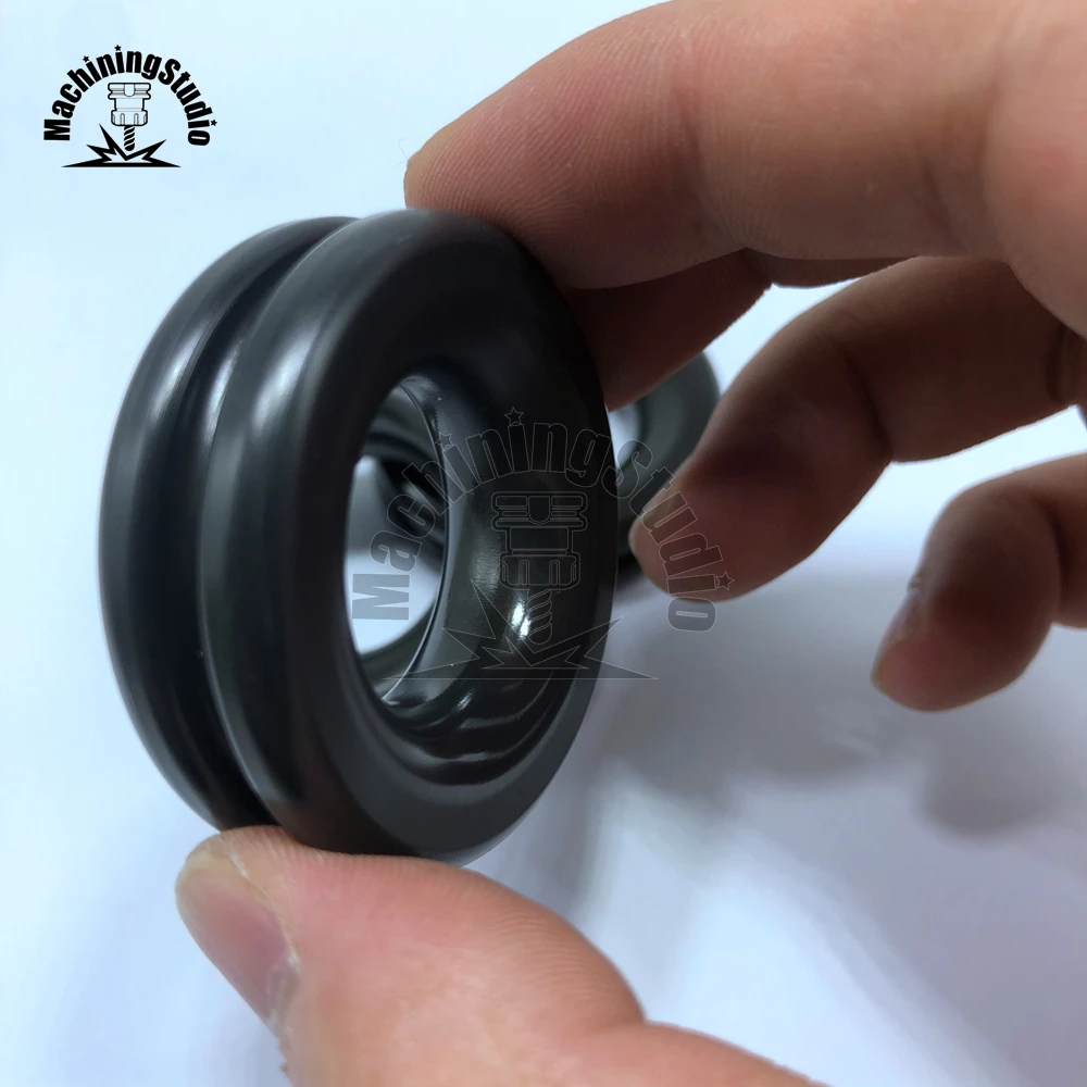 Solid Rings Pulley for Sailboat Sailing - Low Friction, Hard Anodized with PTFE Coating