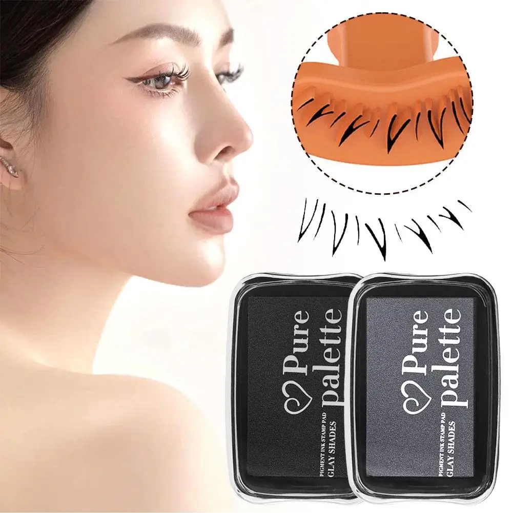 

DIY Lower Lashes Extension Seal Ink Stamp False Eyelashes Applicator Makeup Tool For Beginner Natural Simulation Mascara St O2U0