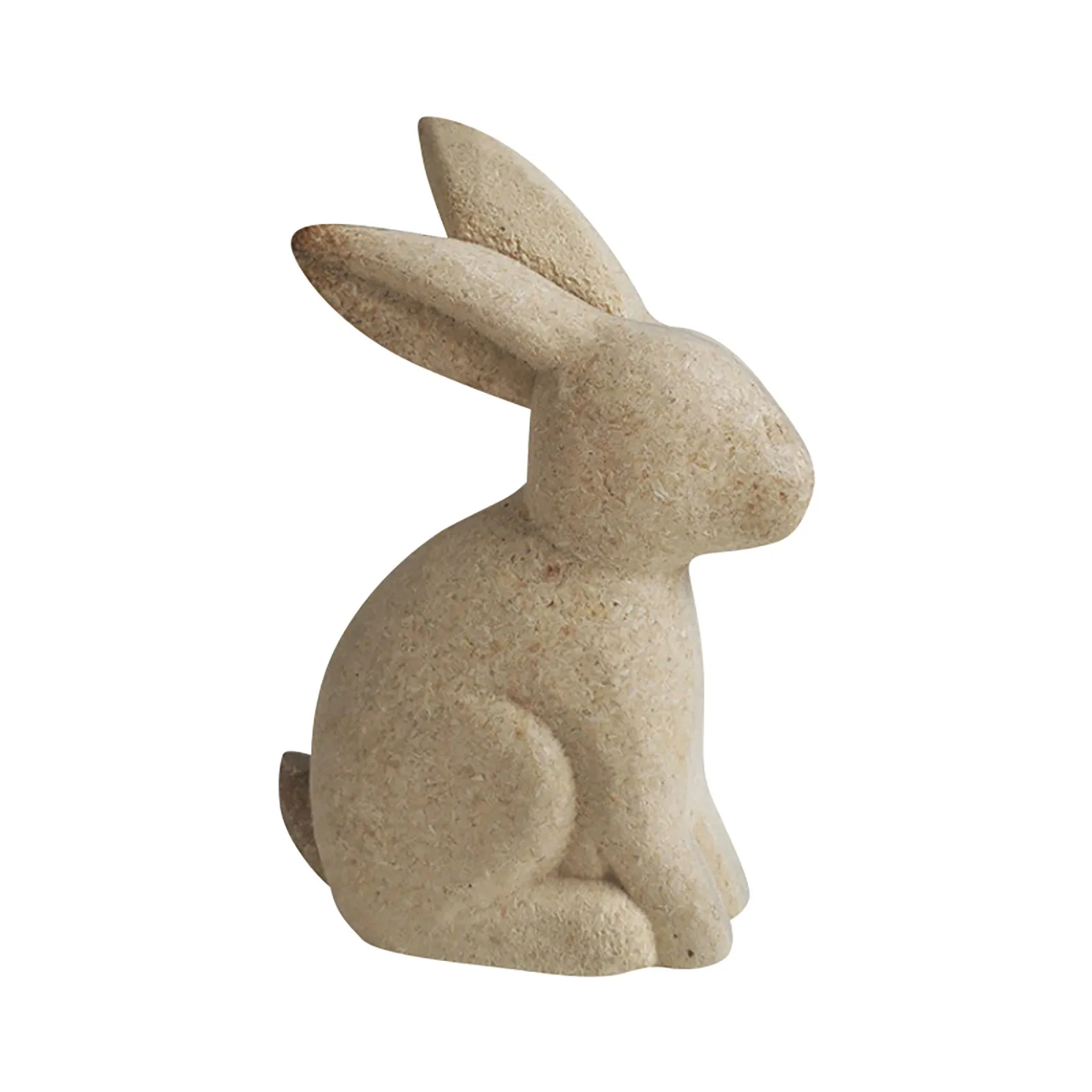 

wooden easter bunny figurine rustic decorative ornament for home & classroom unpainted diy craft project kid friendly perfect