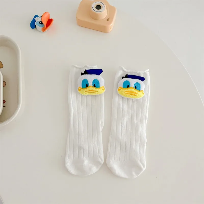 Baby Girl Boy Jumpsuit Romper Sock Hat Newborn Clothes Set Cotton Cartoon Daisy Donald Duck Infant Toddler Bodysuit Outfit K618 6