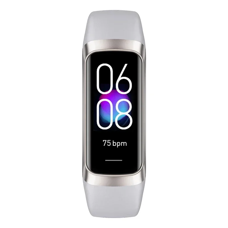 Smart Watch 1.1in AMOLED Screen 30m Waterproof Message Reminder Bluetooth Bracelet Heart Rate Blood Sleep Monitor SmartWristband 2
