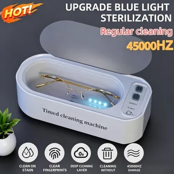 250mAh Ultrasonic Cleaner, High Frequency Timed Cleaning Machine for Glasses Jewelry Toothbrush Portable Ultrasonic Bath 1