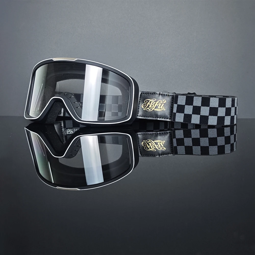 Scratch Resistant Motorbike Eyeglasses High Quality Lens Keep Clear View On Long Distance Outdoor Trip