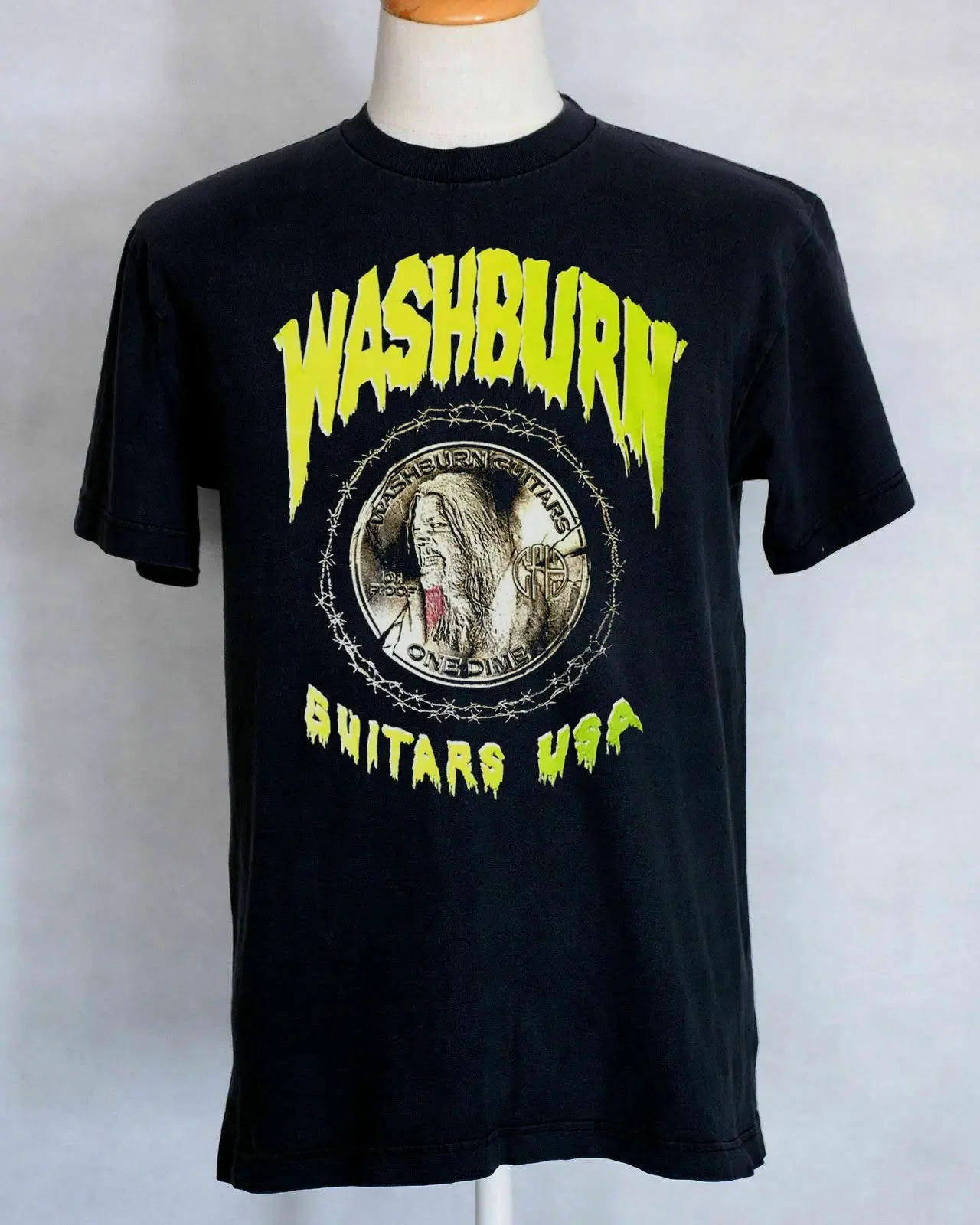 

Мягкая Стильная черная футболка унисекс от Washburn