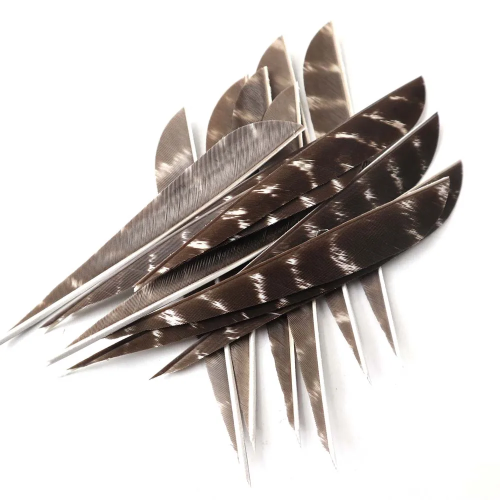36pcs 4inch and 5inch Arrow Feather Turkey Feather Arrow Vanes For Arrow DIY Fletching Feather Arrow Accessory RW 4