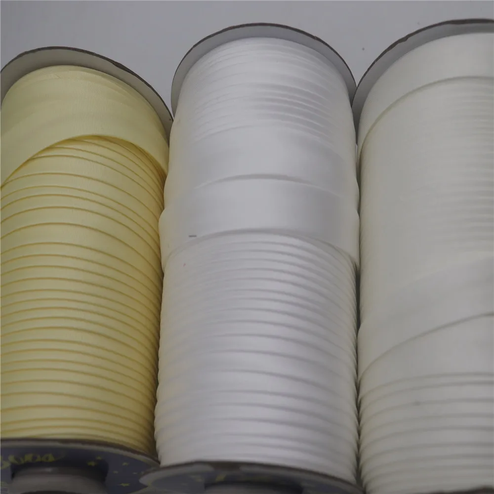 10 yards Polyester Satin Bias Tape Bias Binding, size :15mm Solid Color For DIY Garment Sewing And Trimming Diy Garment Material